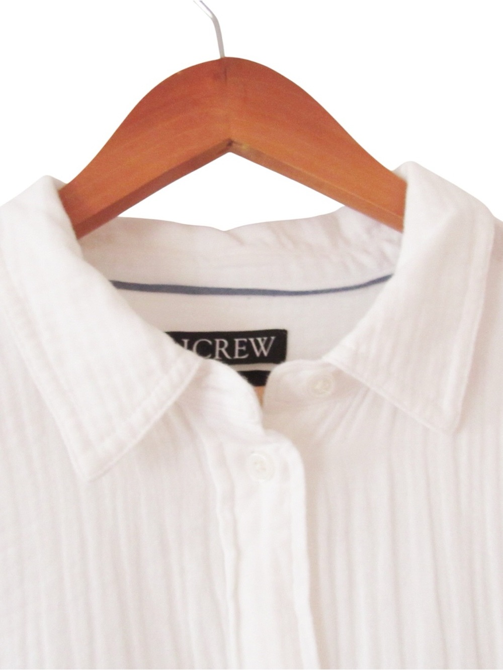 J Crew Garcon Classic Double Gauze Shirt 14 White Long Sleeves Button Up Cotton - Picture 2 of 9
